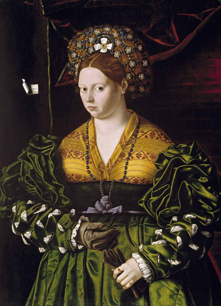 Portrait of a lady in a green dress, 1530
