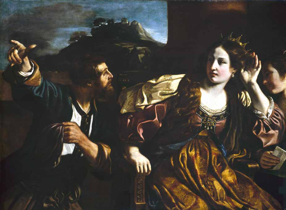Semiramis receiving word of the Revolt of Babylon, 1624