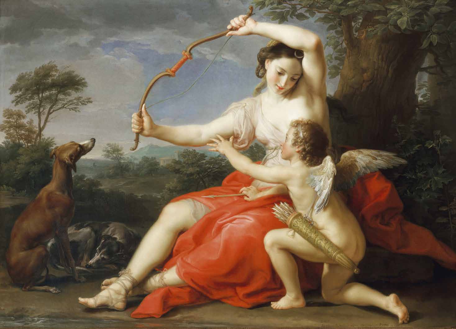 Diana breaking Cupid's bow, 1761