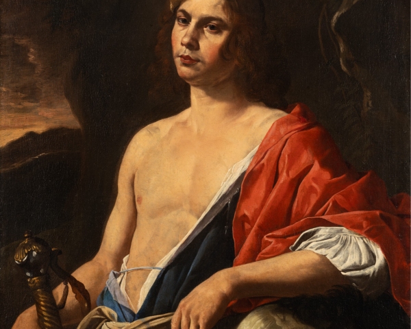 Hendrick de Somer, known as Enrico Fiammingo (Lokeren, 1602 – 1655/6 Naples) David with the Head of Goliath c. 1640 Oil on canvas, 101.5 x 75 cm